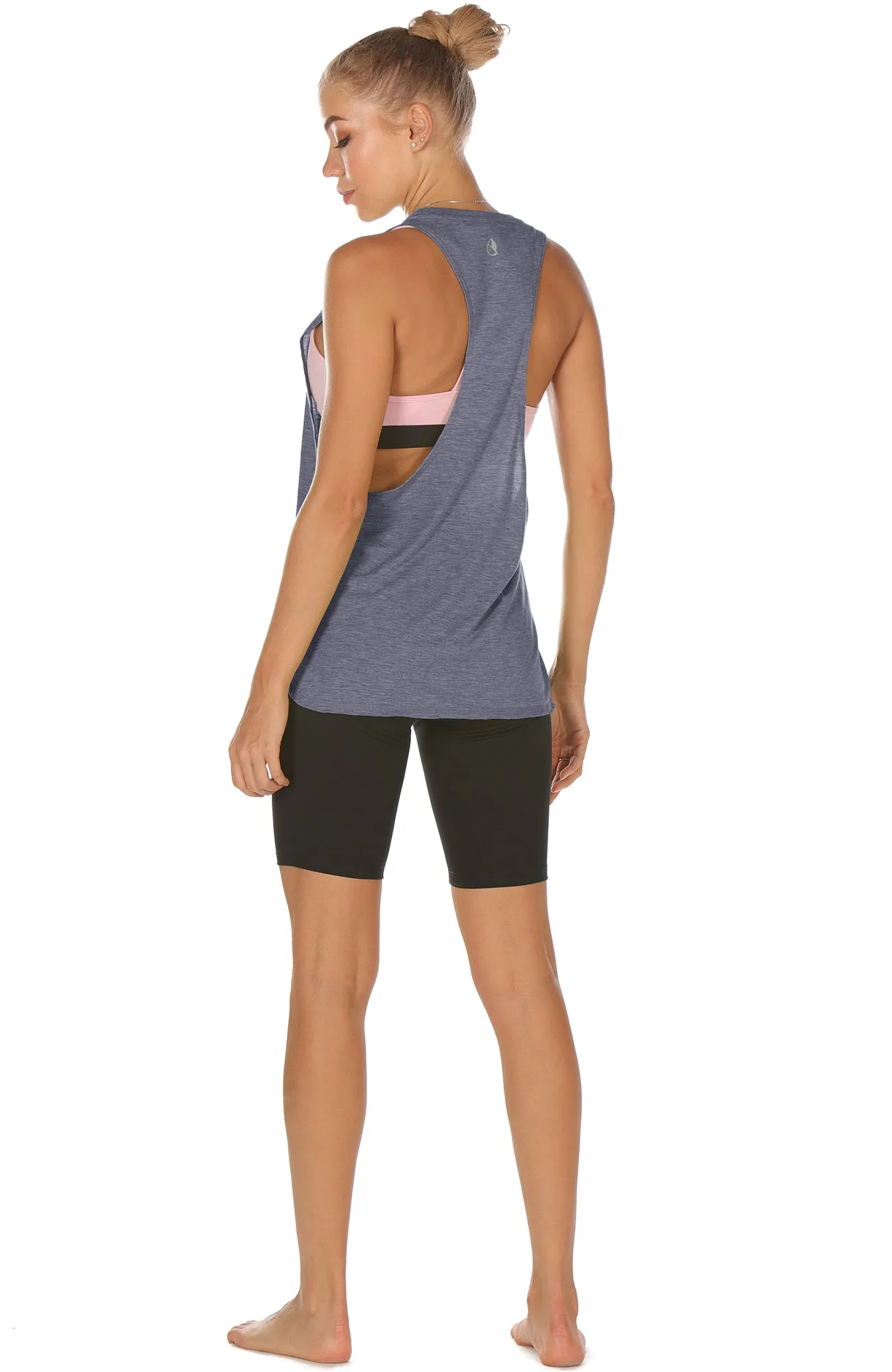 TK16-P icyzone Yoga Tops Activewear Workout Clothes Sports Racerback Tank Tops for Women (Pack of 3)