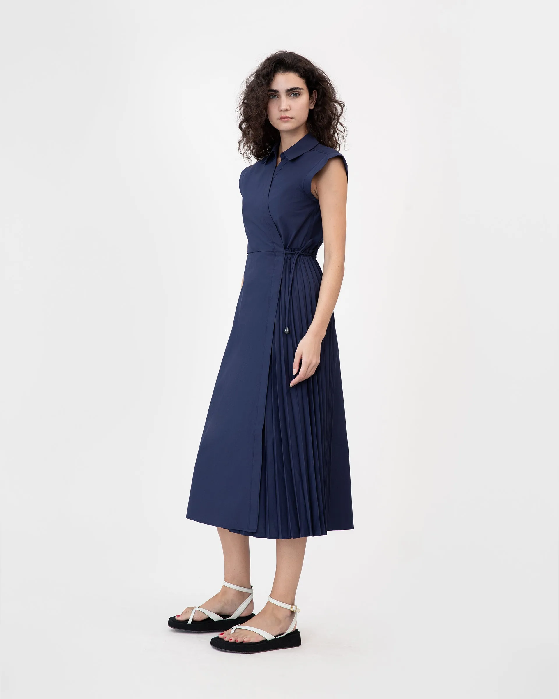 Feminine Tailoring Midi Shivon Dress