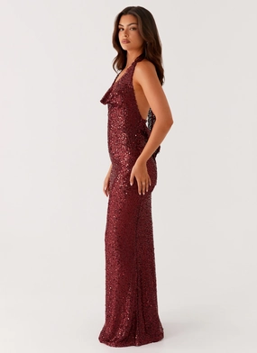 Treasured Sequin Maxi Dress - Fuchsia Relaxed Chic Treasured Sequin Maxi Dress - Fuchsia NoiseFreeFabric Smooth-Lining