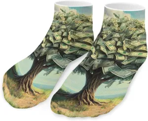 Tree Money Unisex Activewear Ankle Socks Lightweight Low Cut And No Show Socks