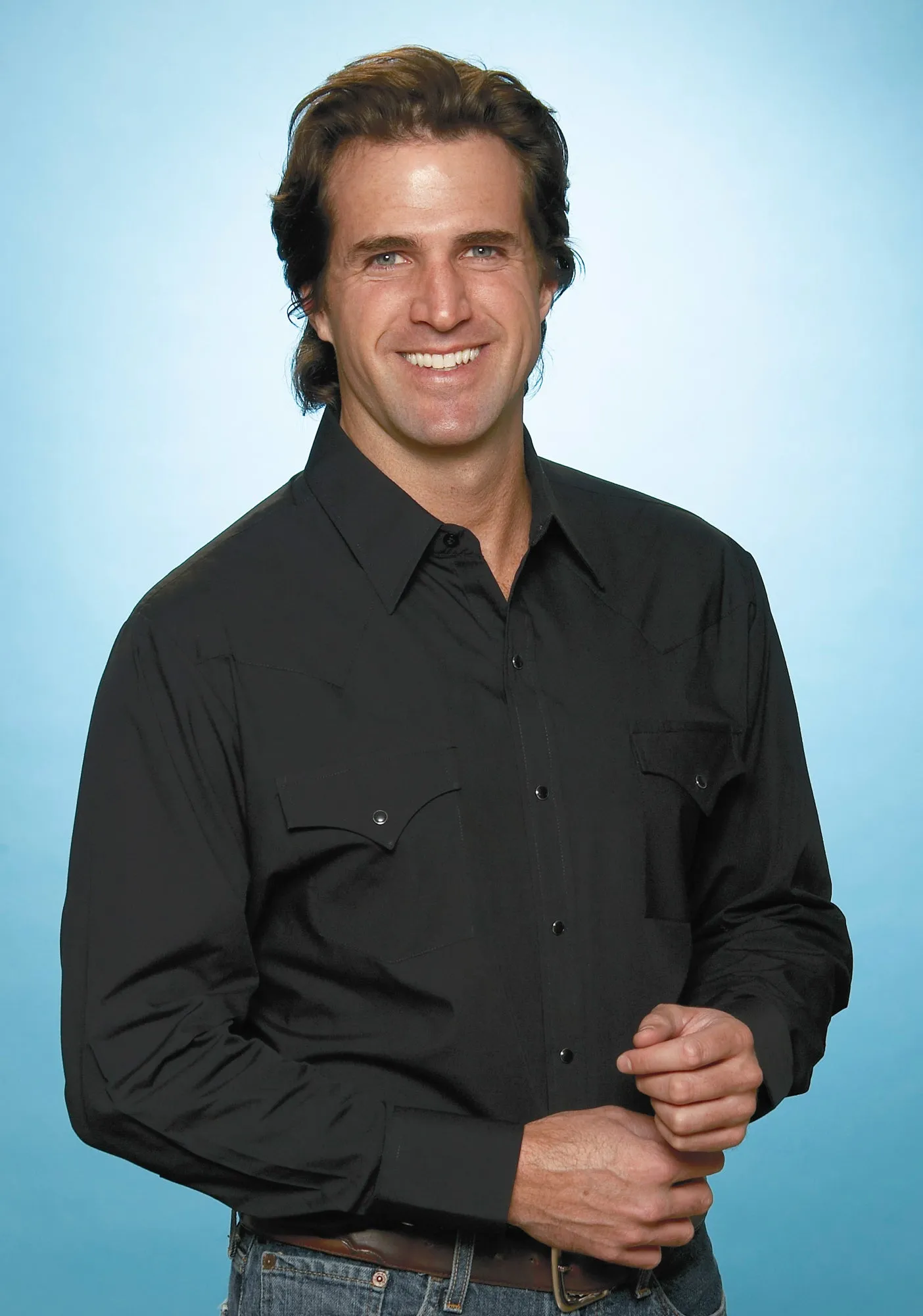 All Purpose Weave Design Anniversary Celebration Ely and Walker Mens Solid Western Black Poly/Cotton L/S Shirt