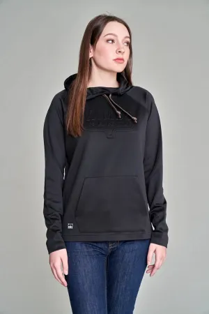 Trendy Comfort Kimes Ranch Womens Sedona Bossed Black 100% Polyester Hoodie Kimes Ranch Womens Sedona Bossed Black 100% Polyester Hoodie Outdoor Adventure Stylish