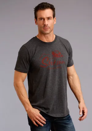 Trendy Design Stetson Unisex Grey 100% Cotton Buffalo S/S T-Shirt Flexible Wear Stetson Unisex Grey 100% Cotton Buffalo S/S T-Shirt