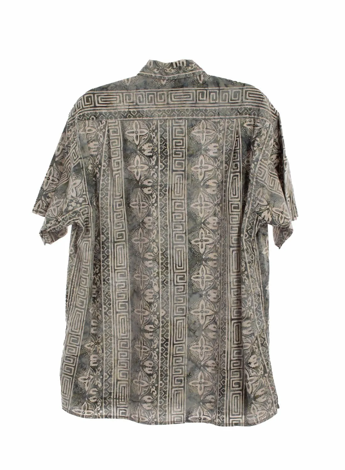 Lightweight texture Scully Mens Special Batik Denim 100% Cotton S/S Shirt