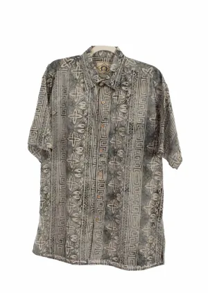 Trendy Fit Scully Mens Special Batik Denim 100% Cotton S/S Shirt tall size Scully Mens Special Batik Denim 100% Cotton S/S Shirt
