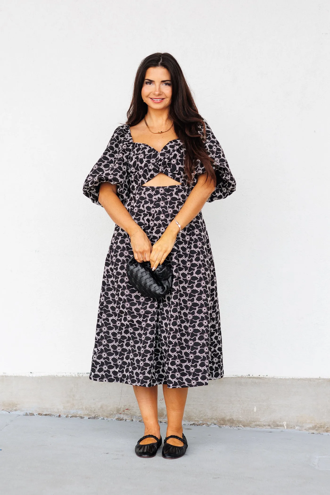 ANNA MIDI DRESS Petite friendly