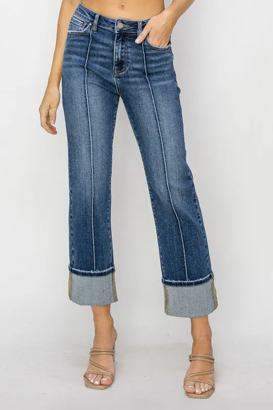 Premium Quality Casual Chic Oliver High Rise Straight Jeans