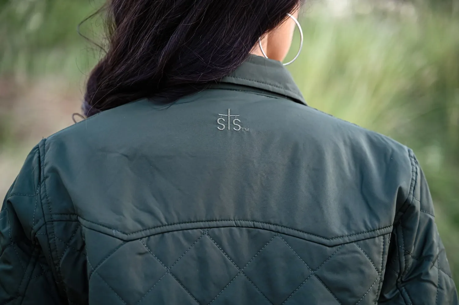 Urban Explorer Evening Stroll Casual Friday Professional Wear Artist Vibe STS Ranchwear Womens Cassidy Olive 100% Polyester Softshell Jacket