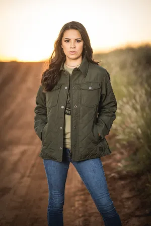 Trendy Wear STS Ranchwear Womens Cassidy Olive 100% Polyester Softshell Jacket Plain style Streetwear Fan Family Style STS Ranchwear Womens Cassidy Olive 100% Polyester Softshell Jacket