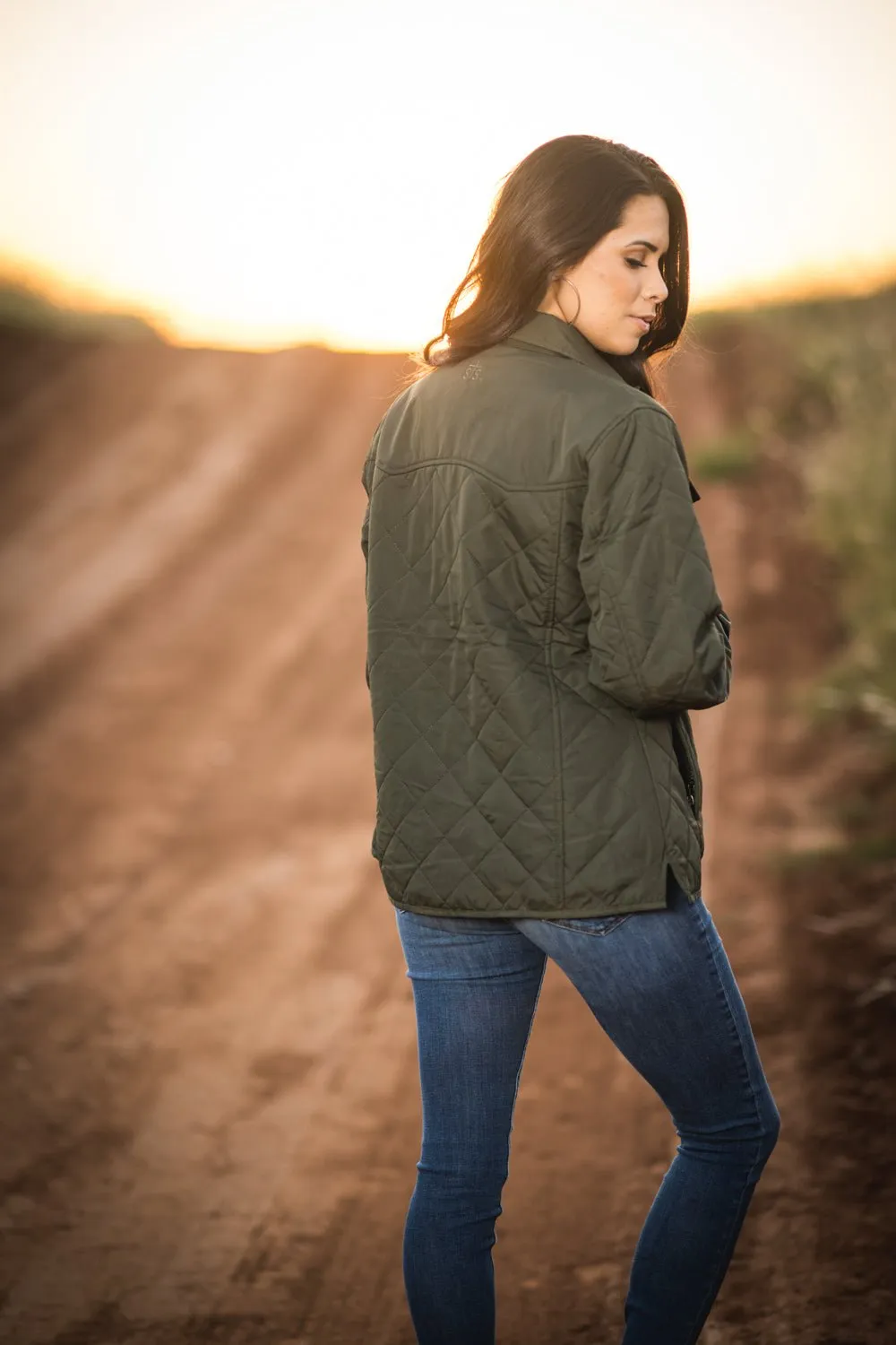 Professional Wear Urban Explorer STS Ranchwear Womens Cassidy Olive 100% Polyester Softshell Jacket