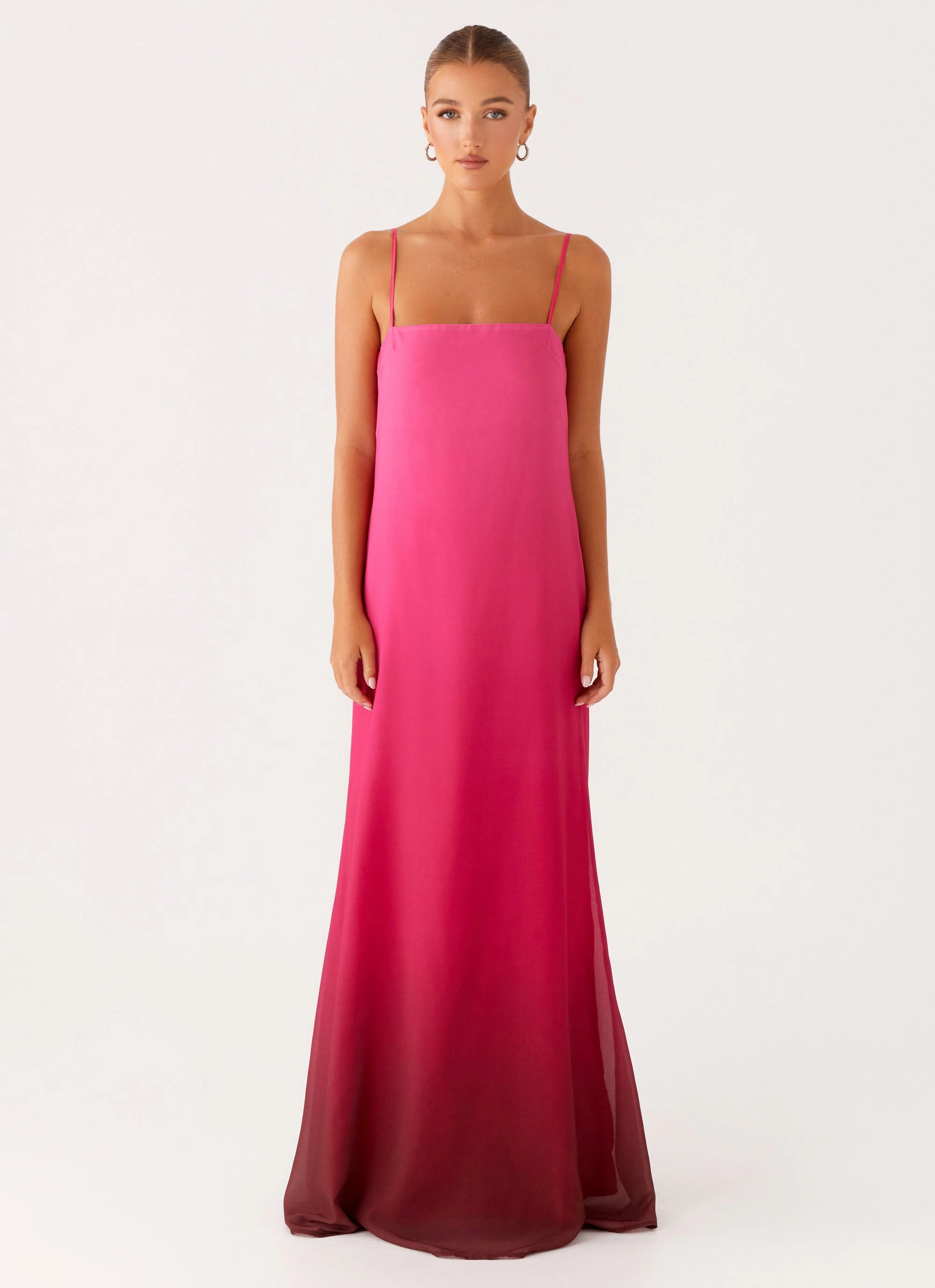 Sunset Look Marianne Maxi Dress - Fuchsia Gradient