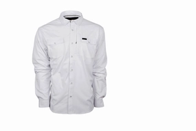 Trendy Look STS Ranchwear Mens Fischer Performance White Nylon/Spandex L/S Shirt STS Ranchwear Mens Fischer Performance White Nylon/Spandex L/S Shirt Rugged Style