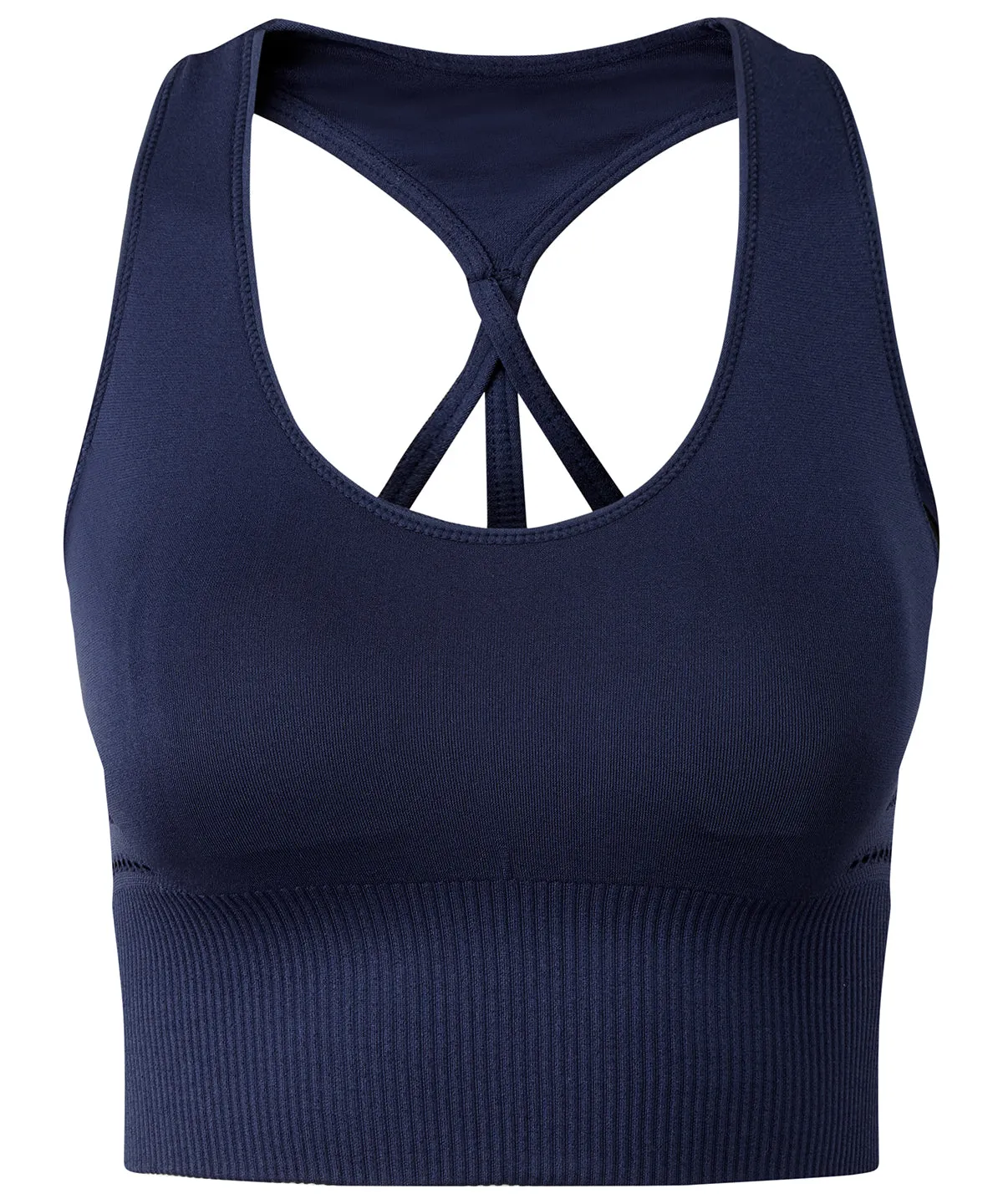 TriDri® seamless 3D fit multi-sport reveal sports bra | Navy