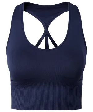 TriDri® seamless 3D fit multi-sport reveal sports bra | Navy