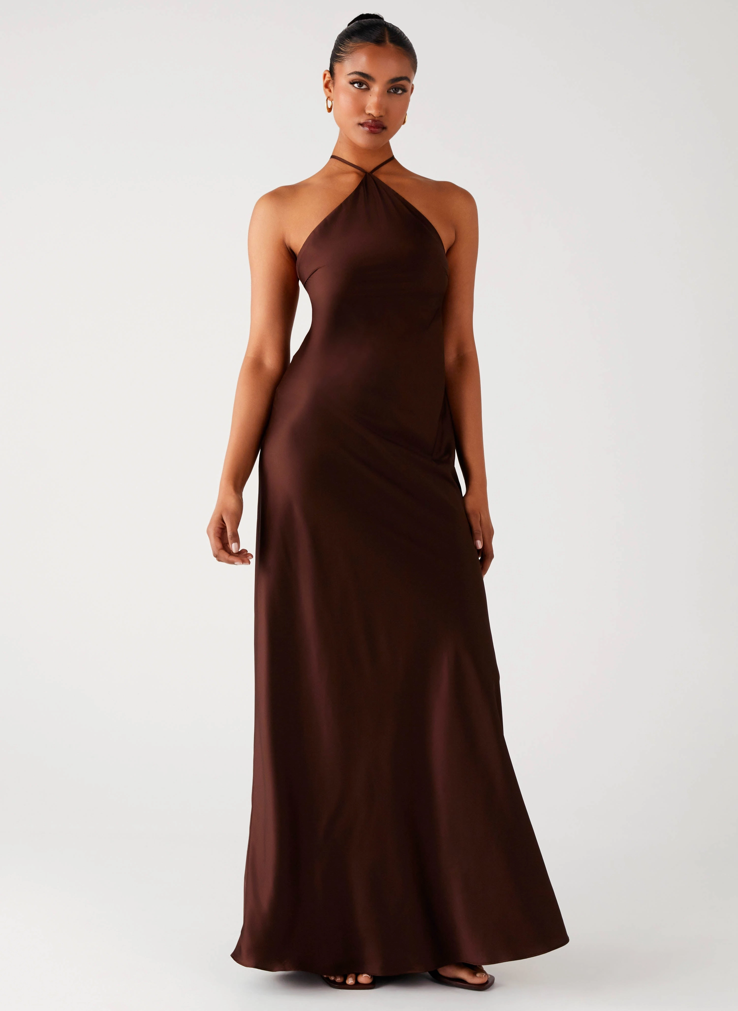 Tulama Maxi Dress - Chocolate Long Lines