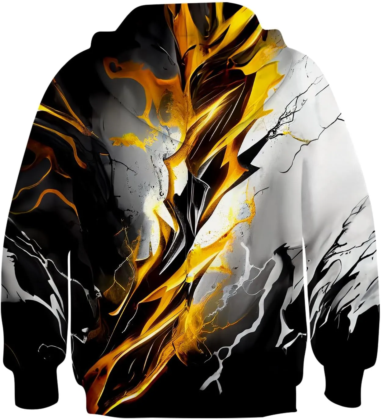 TUONROAD 6-14T Boys Girls Zip Up Hoodies Sweatshirts 3D Printed Cool Pullover with Pockets