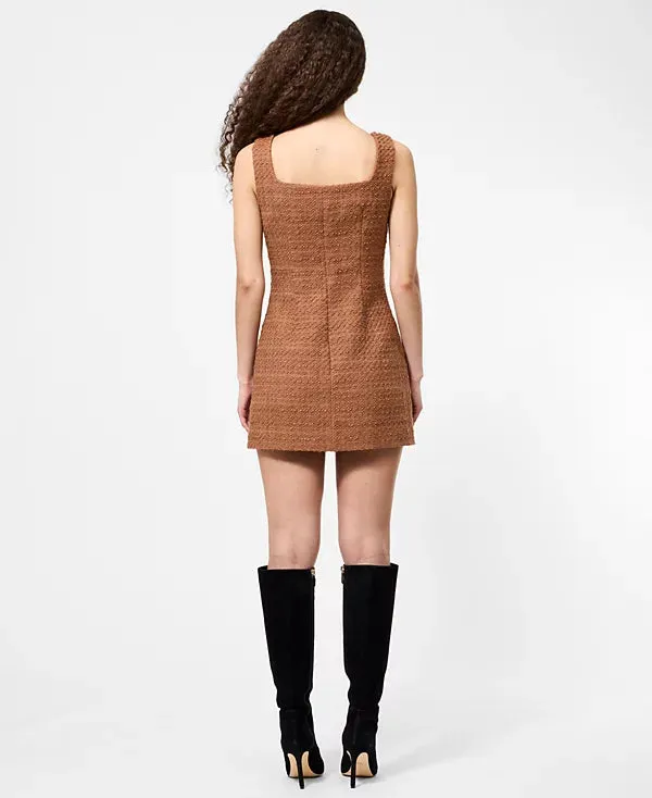 TWEED SQUARE NECK MINI WrinkleResistantFinish