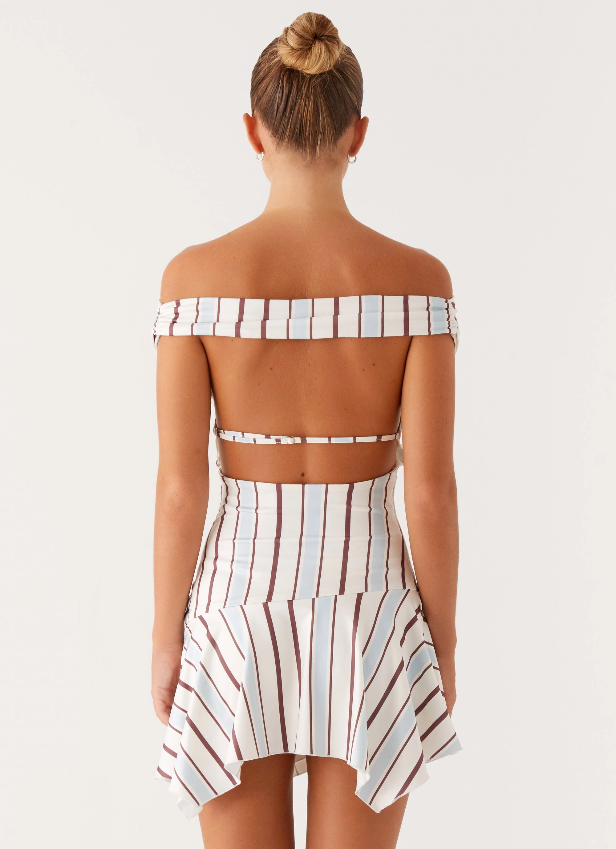 Calm Outfit Kirby Mini Dress - Blue Stripe