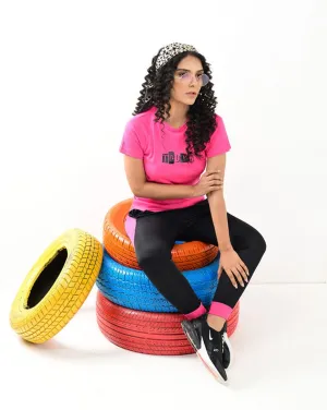 Two Tone Top & Pants Sets - Pink