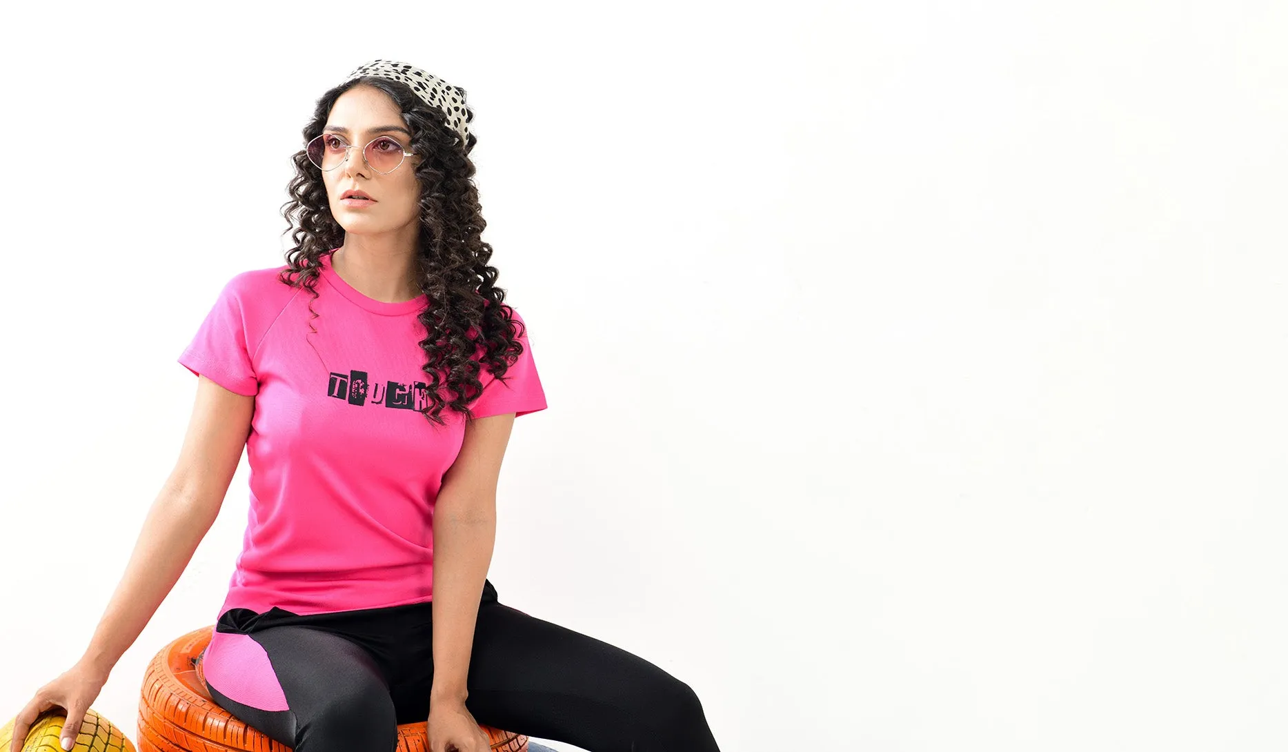 Two Tone Top & Pants Sets - Pink
