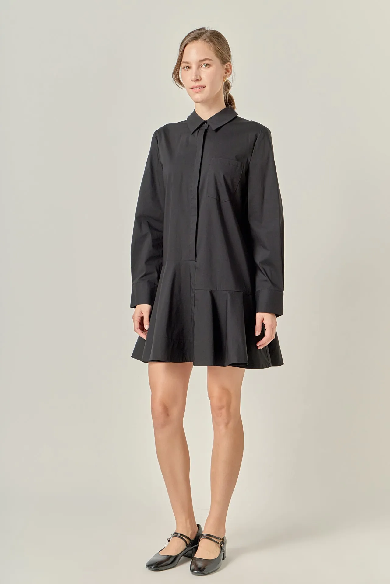 Subtle Comfort Morning Glow COLLAR FLARE SKIRT DRESS