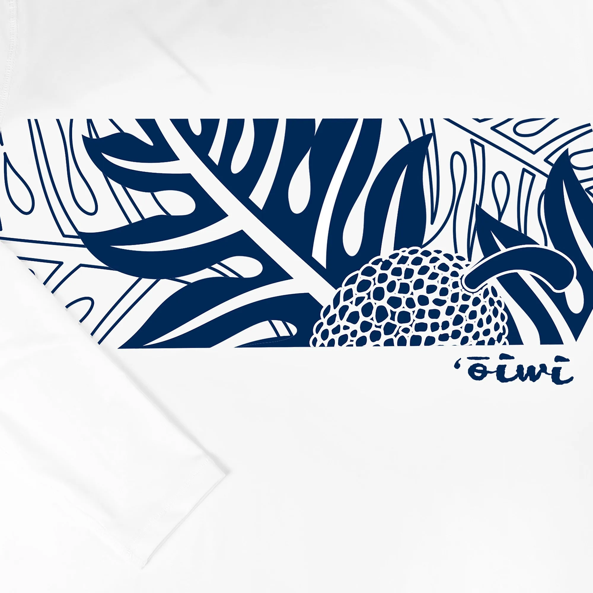 Ulu Long Sleeve UPF 30 Shirt in White/Navy