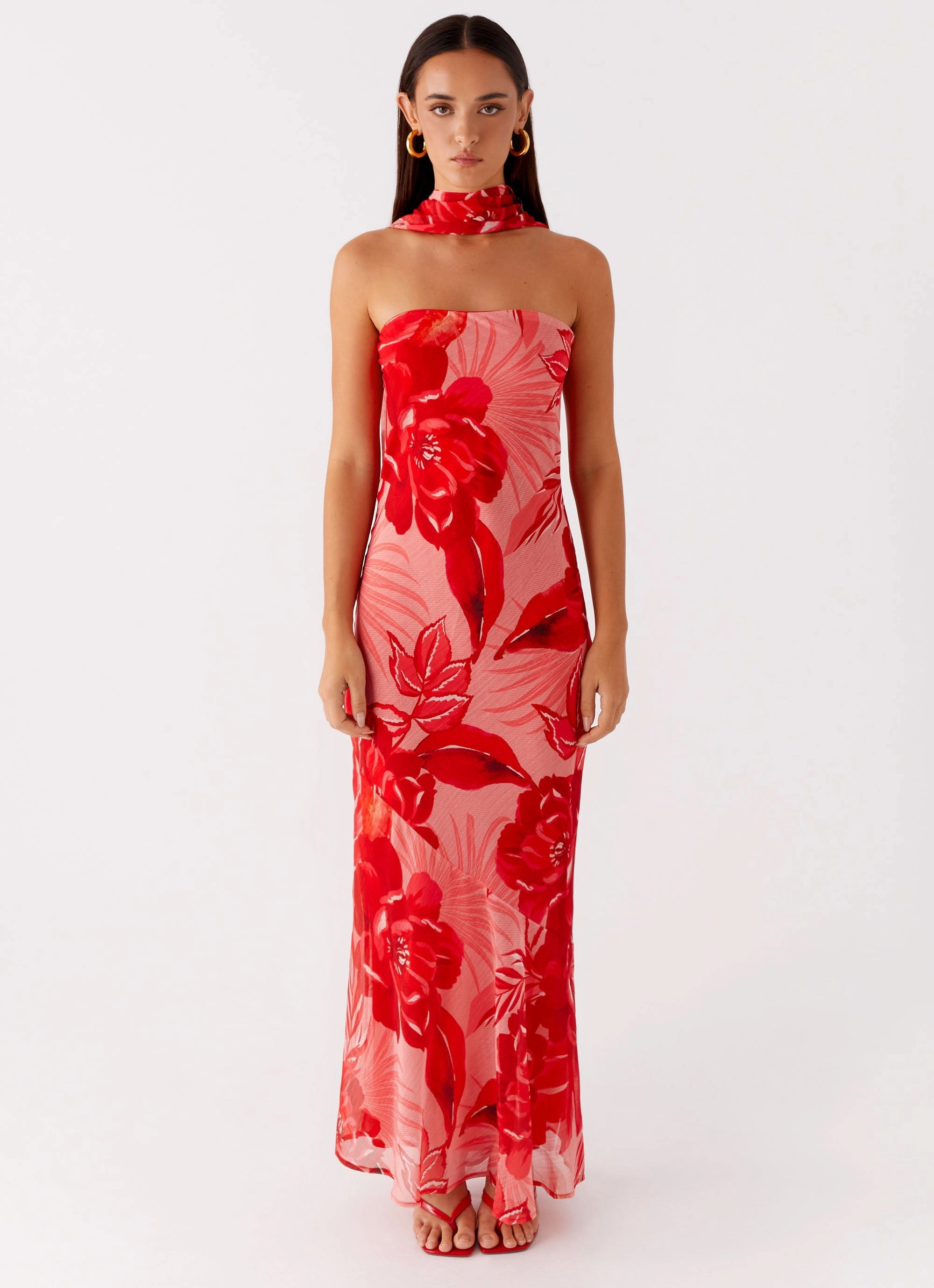 Under The Pagoda Maxi Dress - Sicily Sunsets Print Smart Layer Wear