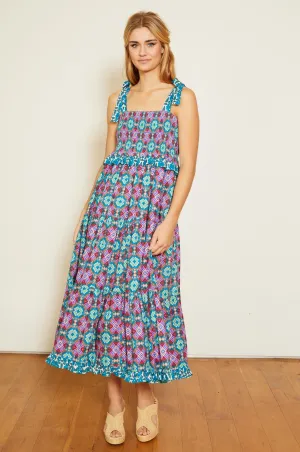 Unique Wear Delphine Dress in Kaleidoscope Batik Delphine Dress in Kaleidoscope Batik Smooth Design Urban Fit