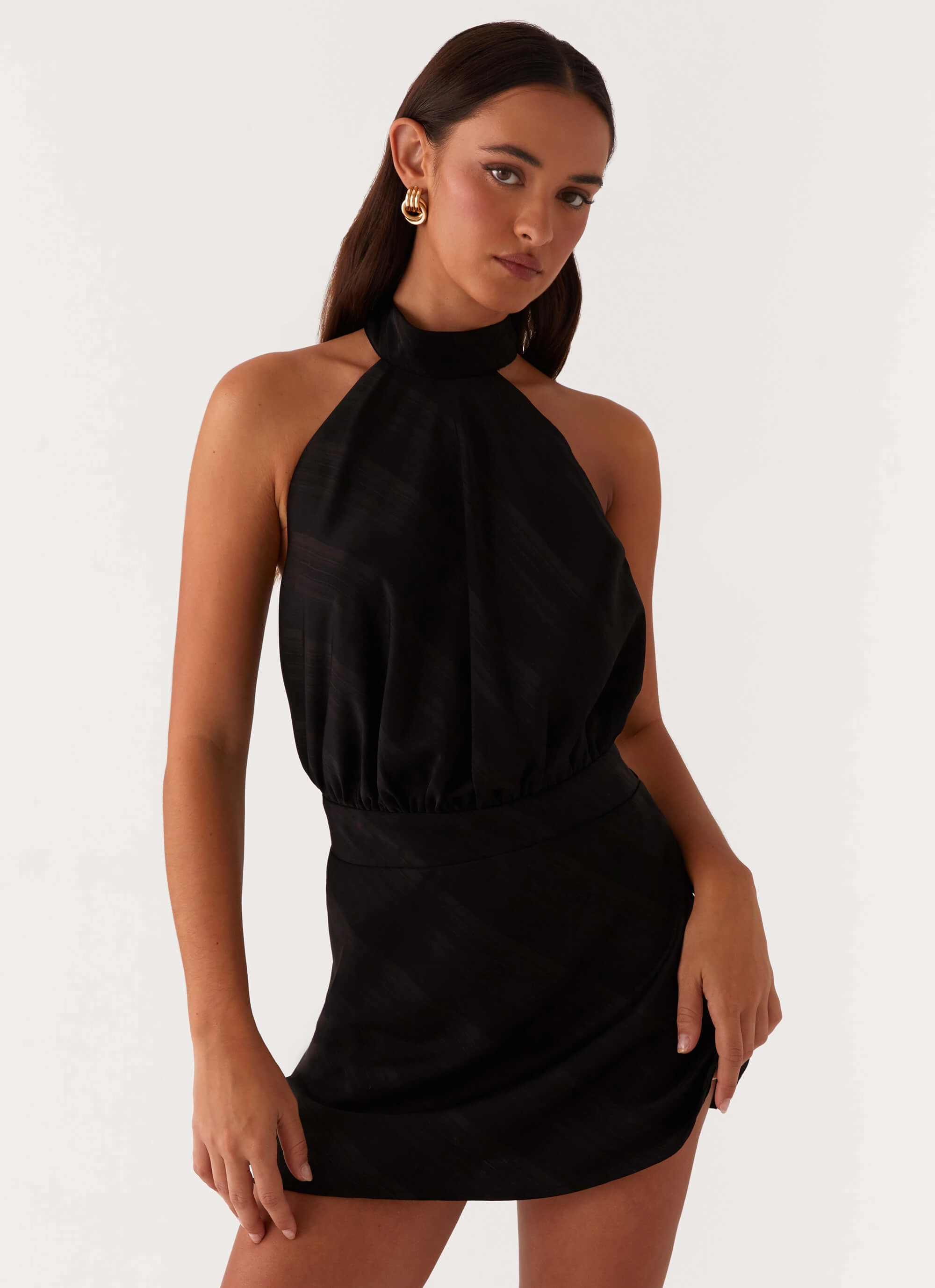 Camera Shy Mini Dress - Black All Wear Soft And Comfortable