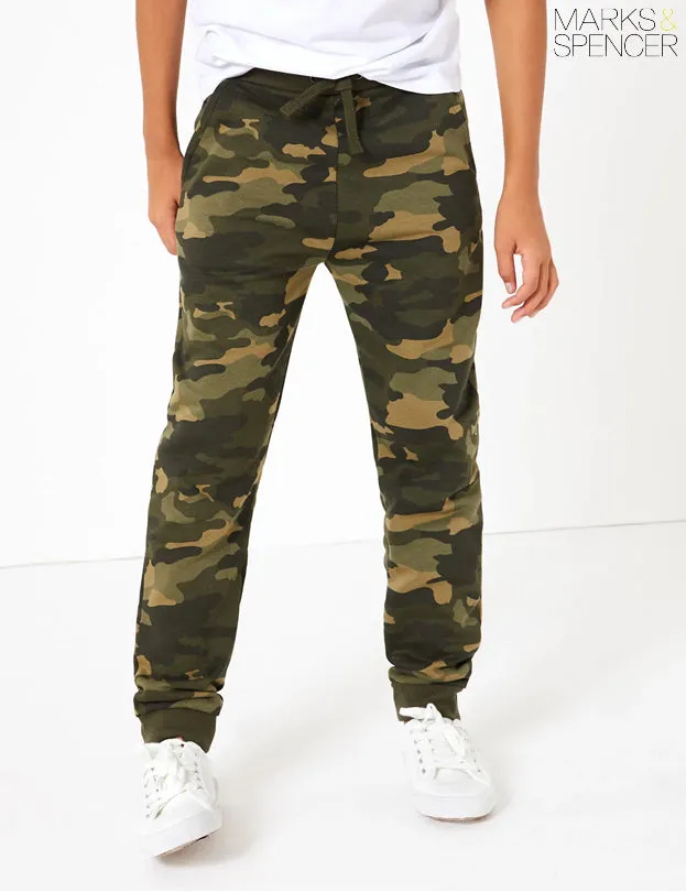 Unisex Cotton Camouflage Joggers