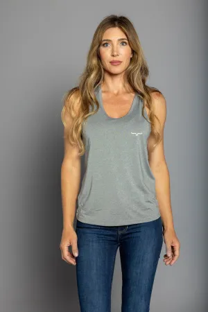 Unisex Fit Kimes Ranch Womens Tech Grey Heather Polyester S/L Tank Top Creative Professional Kimes Ranch Womens Tech Grey Heather Polyester S/L Tank Top