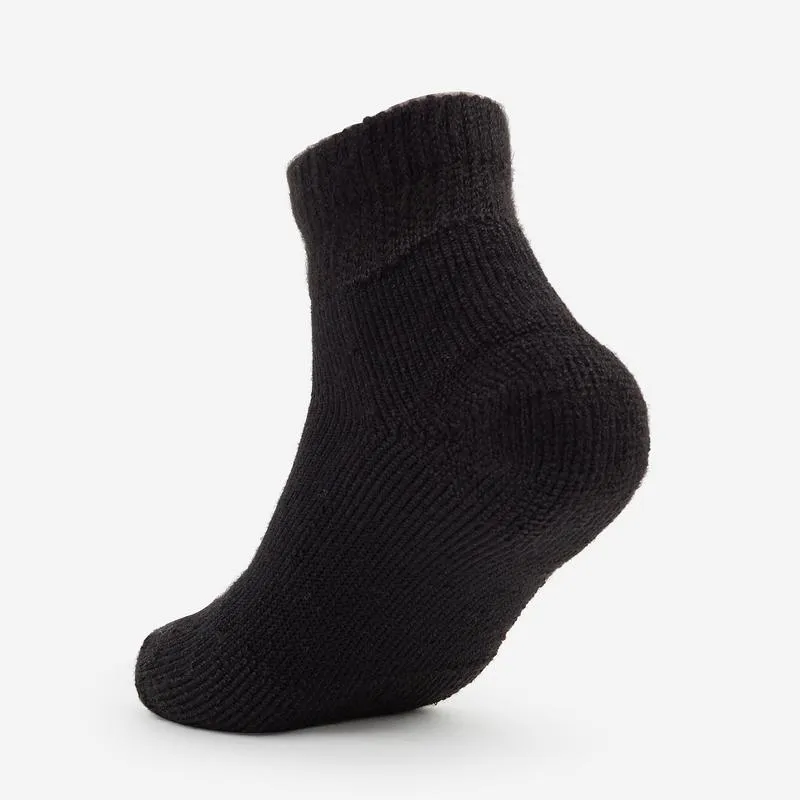 Unisex Maximum Padding Running Ankle Sock in Black