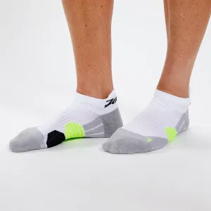 Unisex No Show Medium Cushion Sock - White