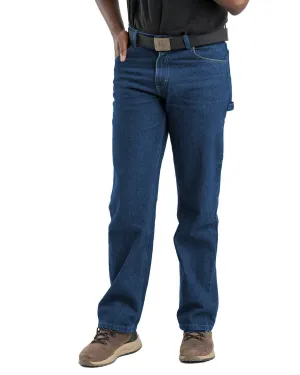 Universal Rise Berne Apparel Mens Heartland Flex Carpenter Stone Wash Dark Cotton Blend Jeans Berne Apparel Mens Heartland Flex Carpenter Stone Wash Dark Cotton Blend Jeans Regular Look