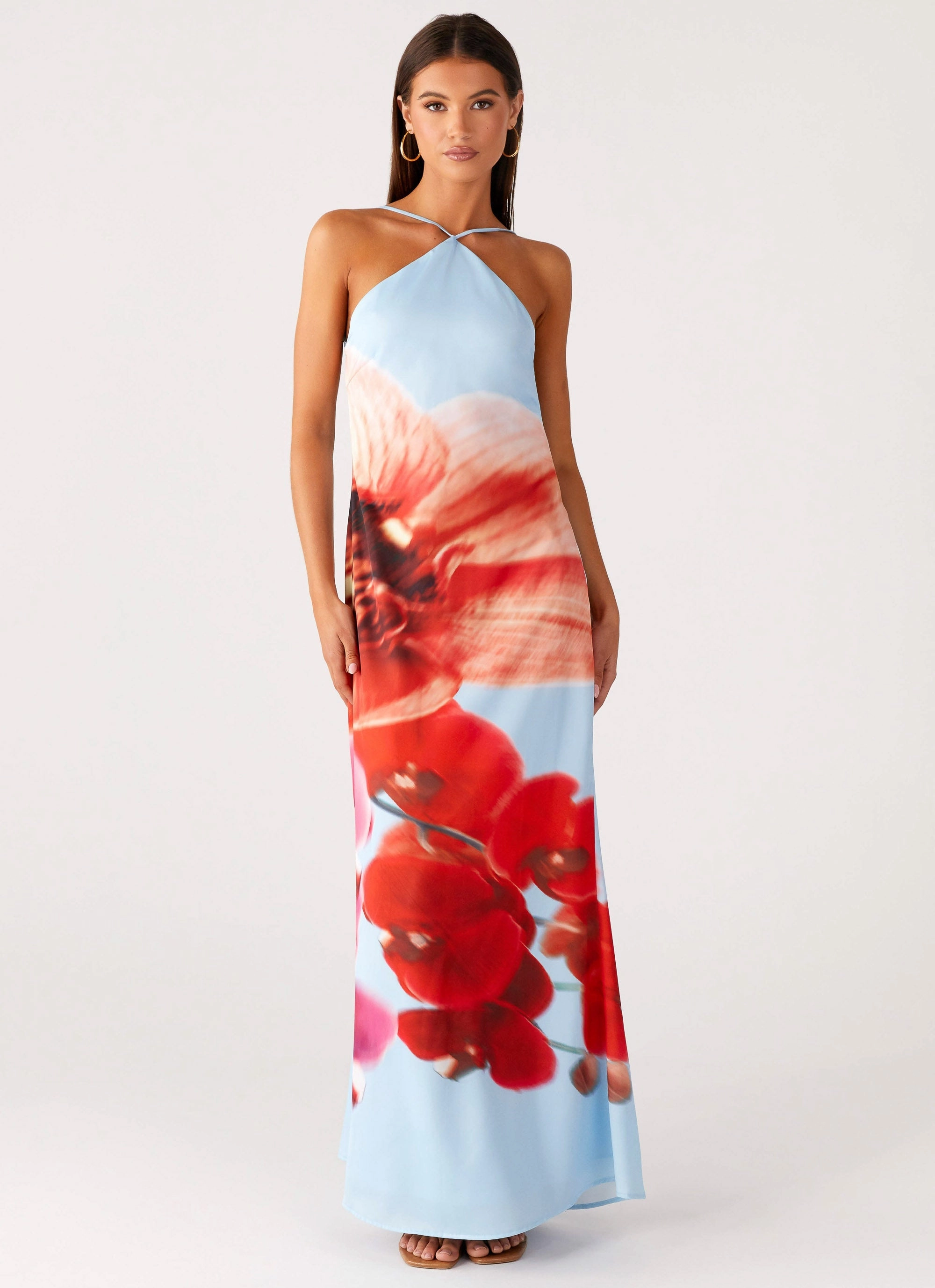 Chill Vibes Gentle Motion Chloe Maxi Dress - Turquoise Bloom
