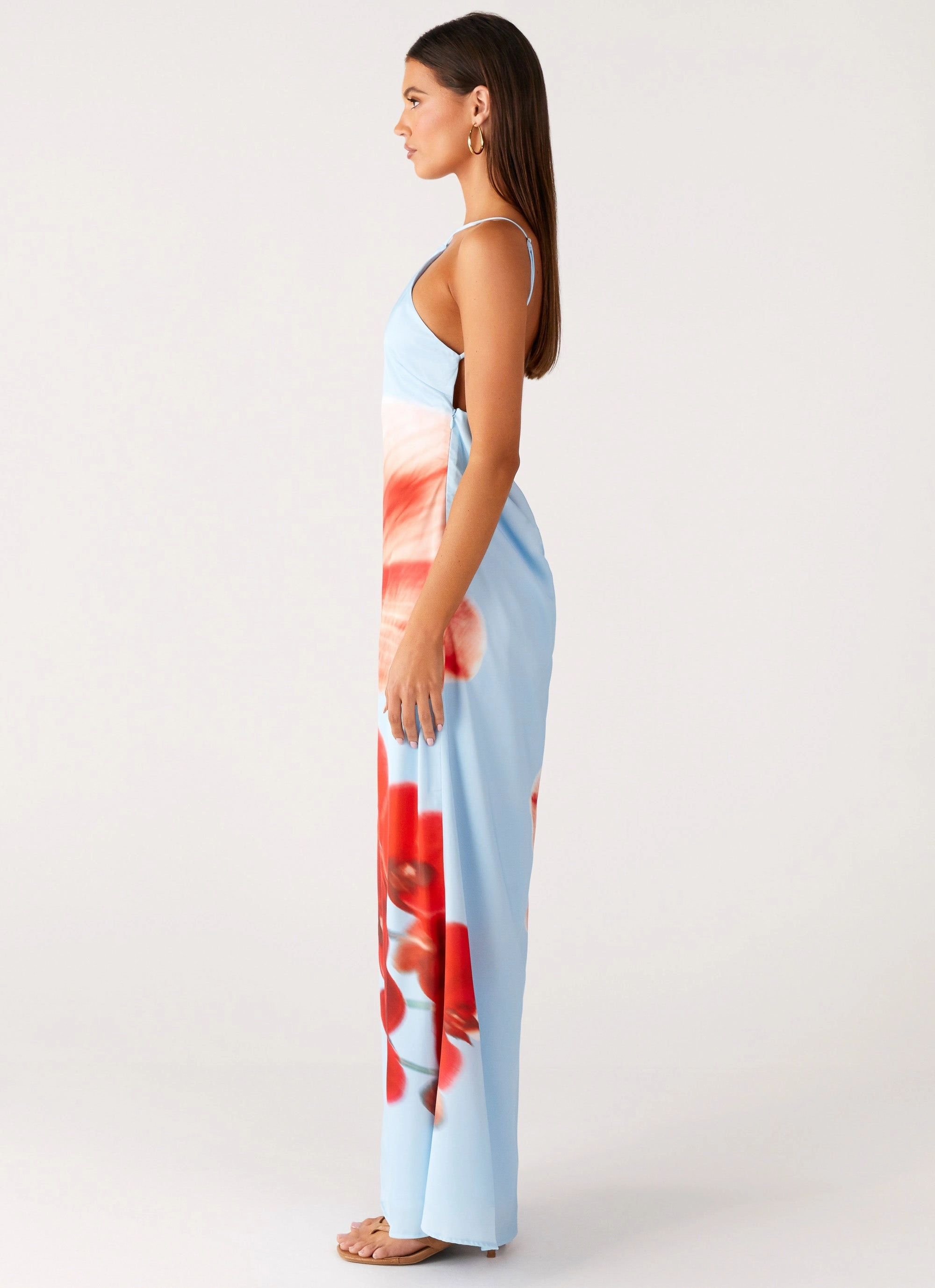 Chloe Maxi Dress - Turquoise Bloom Sister Charm