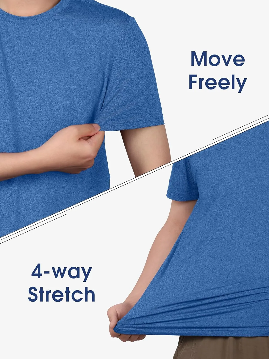 URATOT Men's Workout Shirts Short Sleeve Dry Fit Athletic T-Shirts Moisture Wicking Running Gym Active Lightweight Tee Top