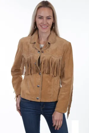 Urban Pattern Scully Womens Old Rust Suede Snap Fringe Jacket Scully Womens Old Rust Suede Snap Fringe Jacket Neutral design Perfect Waistband