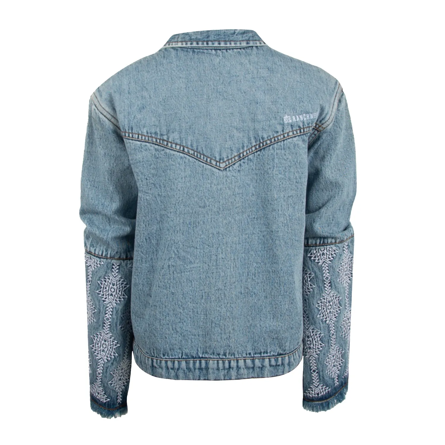 STS Ranchwear Womens Dori Denim 100% Cotton Cotton Jacket Natural Look Relaxed Style Bold