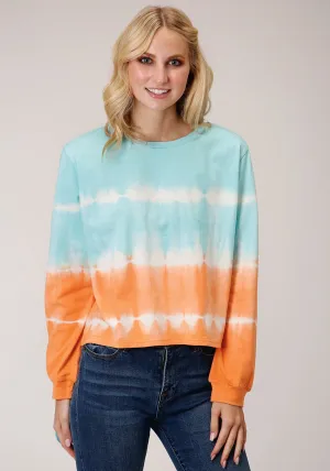 Utility Pockets Roper Womens Orange/Blue 100% Cotton Tie-Die L/S T-Shirt Roper Womens Orange/Blue 100% Cotton Tie-Die L/S T-Shirt Travel Outfit Evening Stroll Minimalist