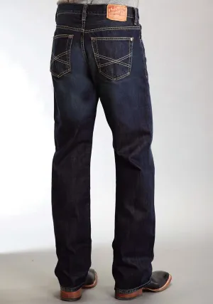 Utility Wear Stetson Mens Blue 100% Cotton Dark Rinse Jeans Style Basic Stetson Mens Blue 100% Cotton Dark Rinse Jeans