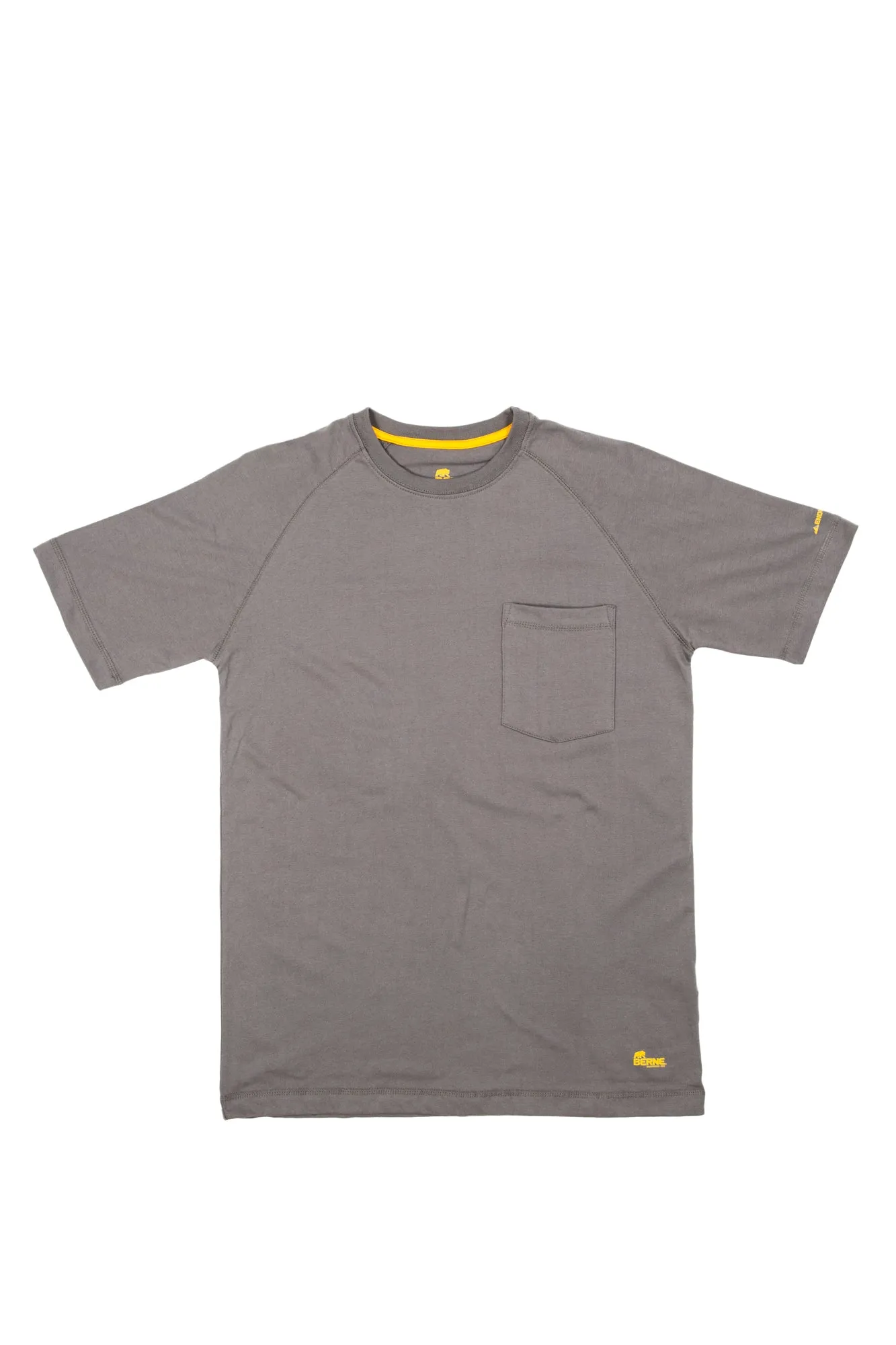 Berne Mens Titanium Cotton Blend Performance Tee S/S Anti Static Finish