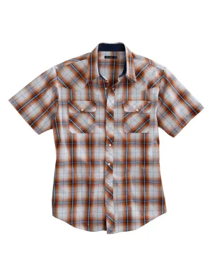 V-Neck Tin Haul Mens Orange 100% Cotton Diamond Dobby S/S Shirt Tin Haul Mens Orange 100% Cotton Diamond Dobby S/S Shirt Cooling Mesh Lining