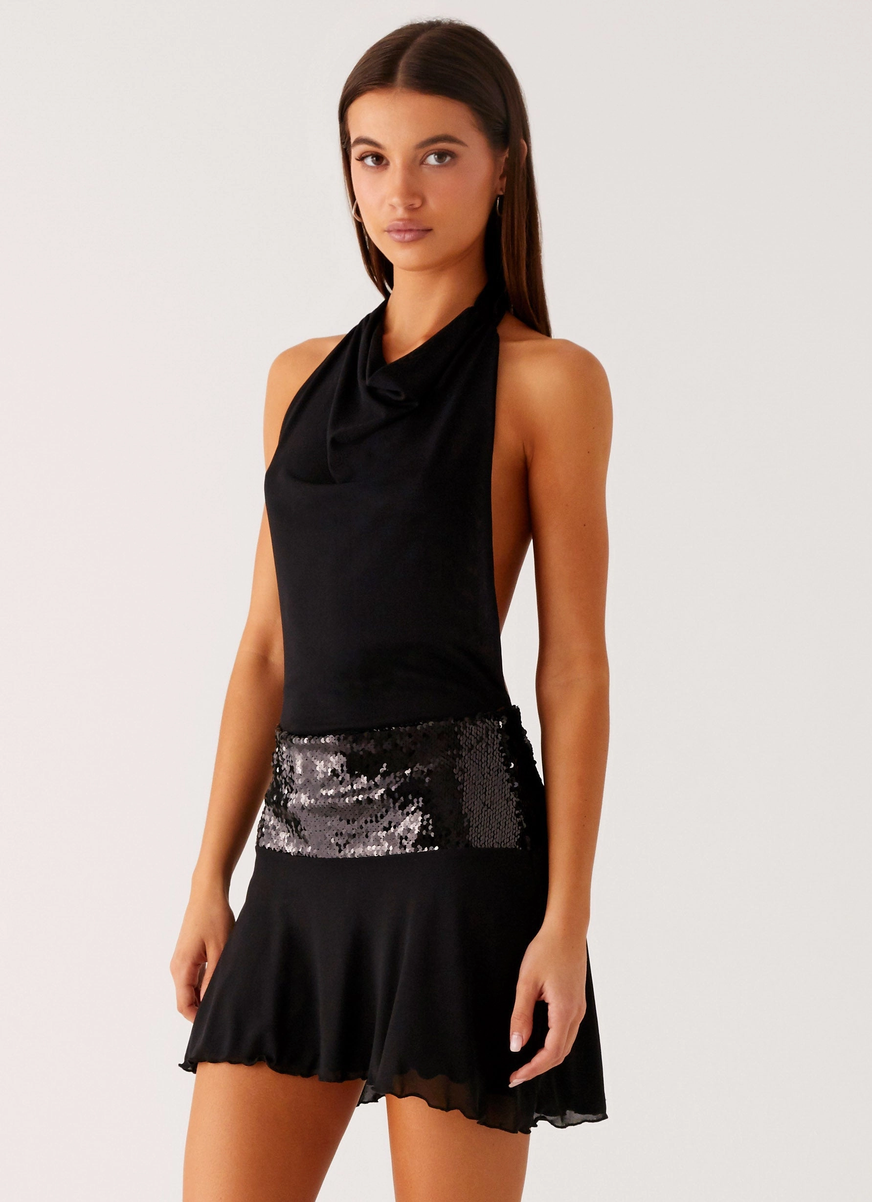 Body Safe Kelsey Sequin Mini Dress - Black