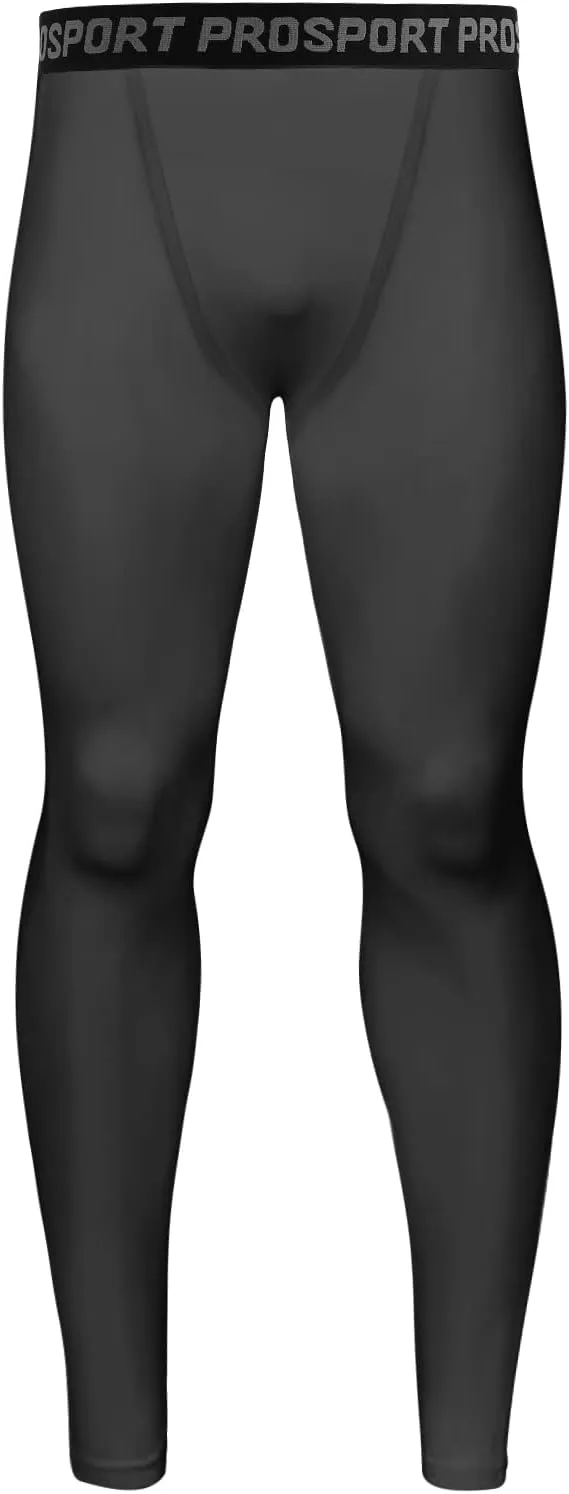 Valcatch 3 Pack Mens Running Leggings Compression Pants Tights Sports Baselayer Athletic Workout Activewear