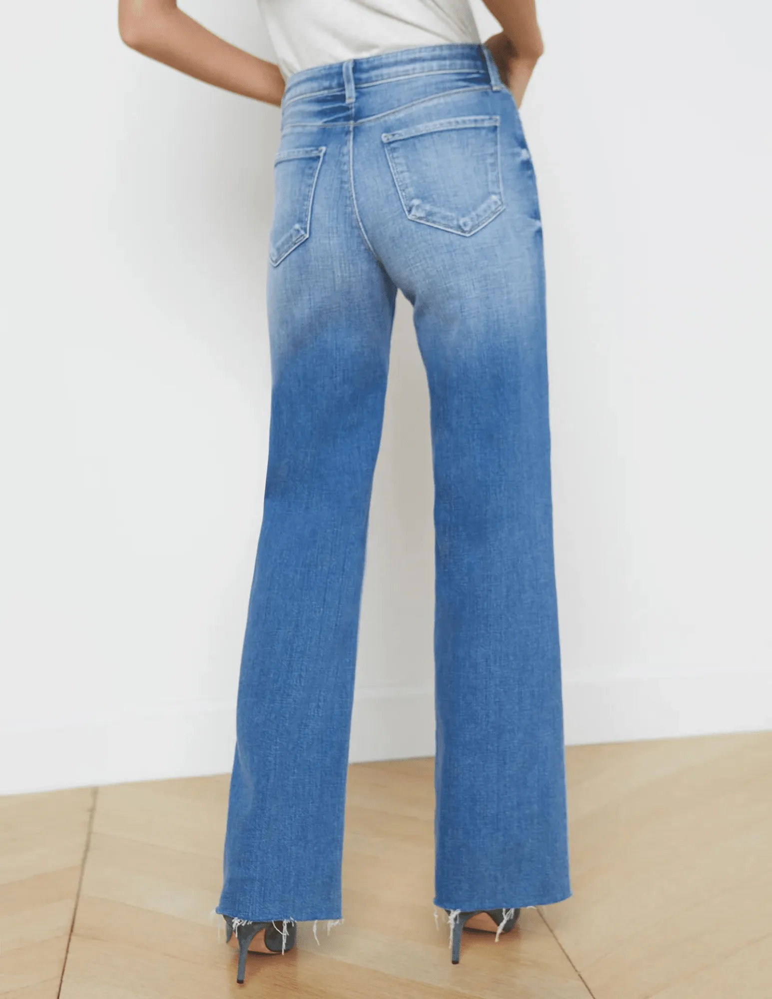 Advanced Stretch Recovery L??AGENCE Scottie High Rise Wide Leg Jeans In Hayward