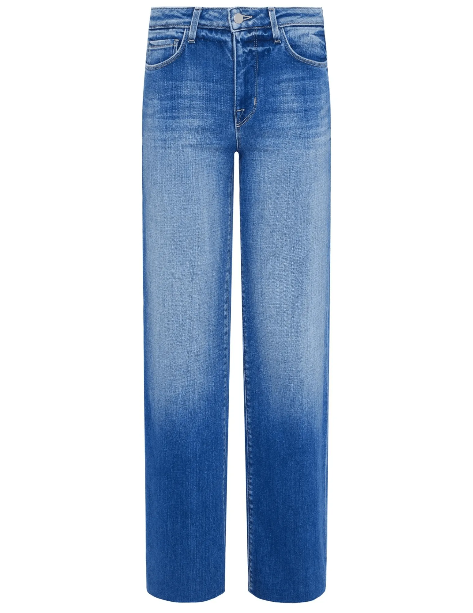 Fade Resistant Wash L??AGENCE Scottie High Rise Wide Leg Jeans In Hayward