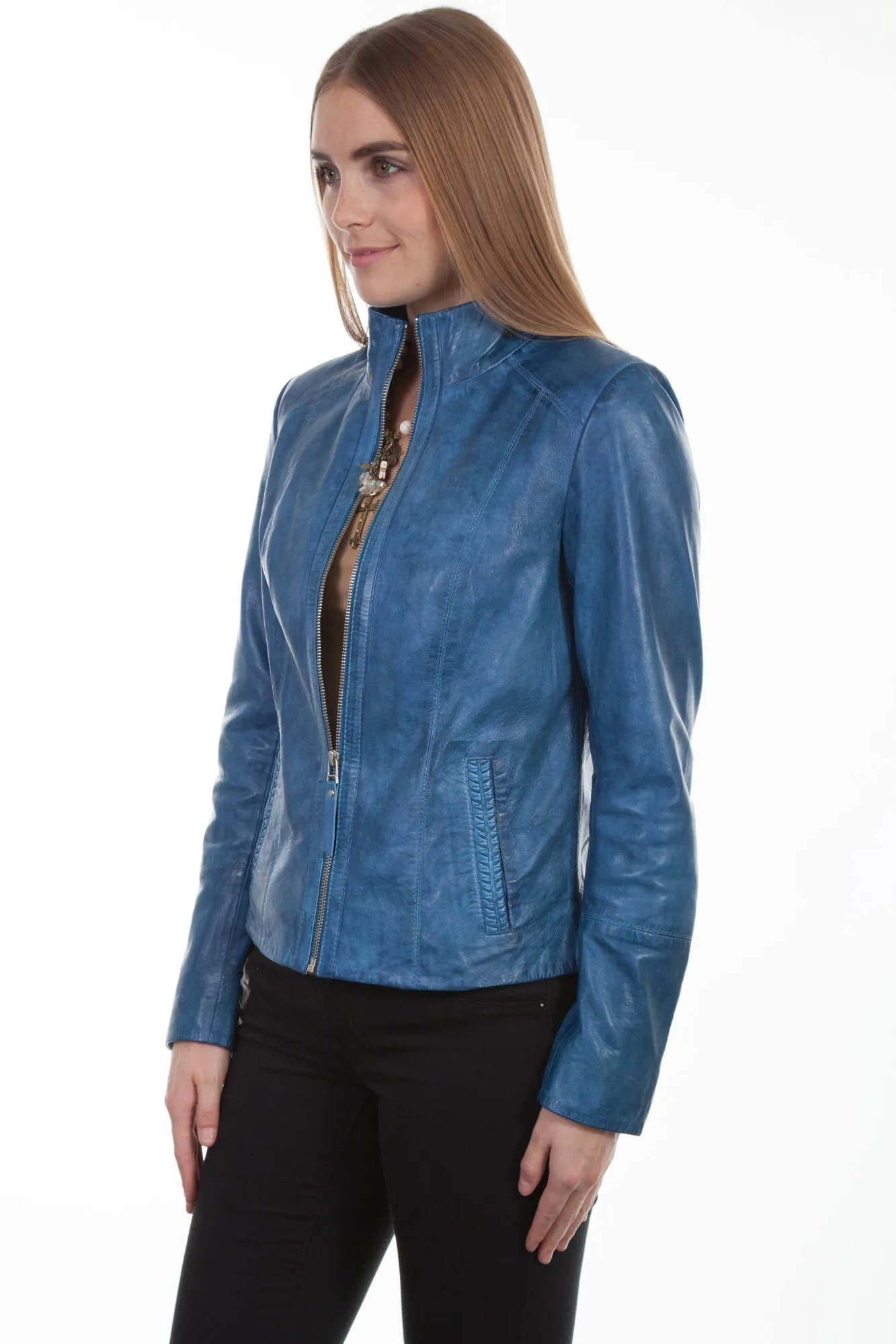Street Inspired All Fit Design Scully Womens Denim Lamb Lightweight Jacket