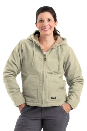 Versatile Wave Berne Sand 100% Cotton Womens Softstone Hooded Coat Sherpa Trend Setter Home Comfort Berne Sand 100% Cotton Womens Softstone Hooded Coat Sherpa