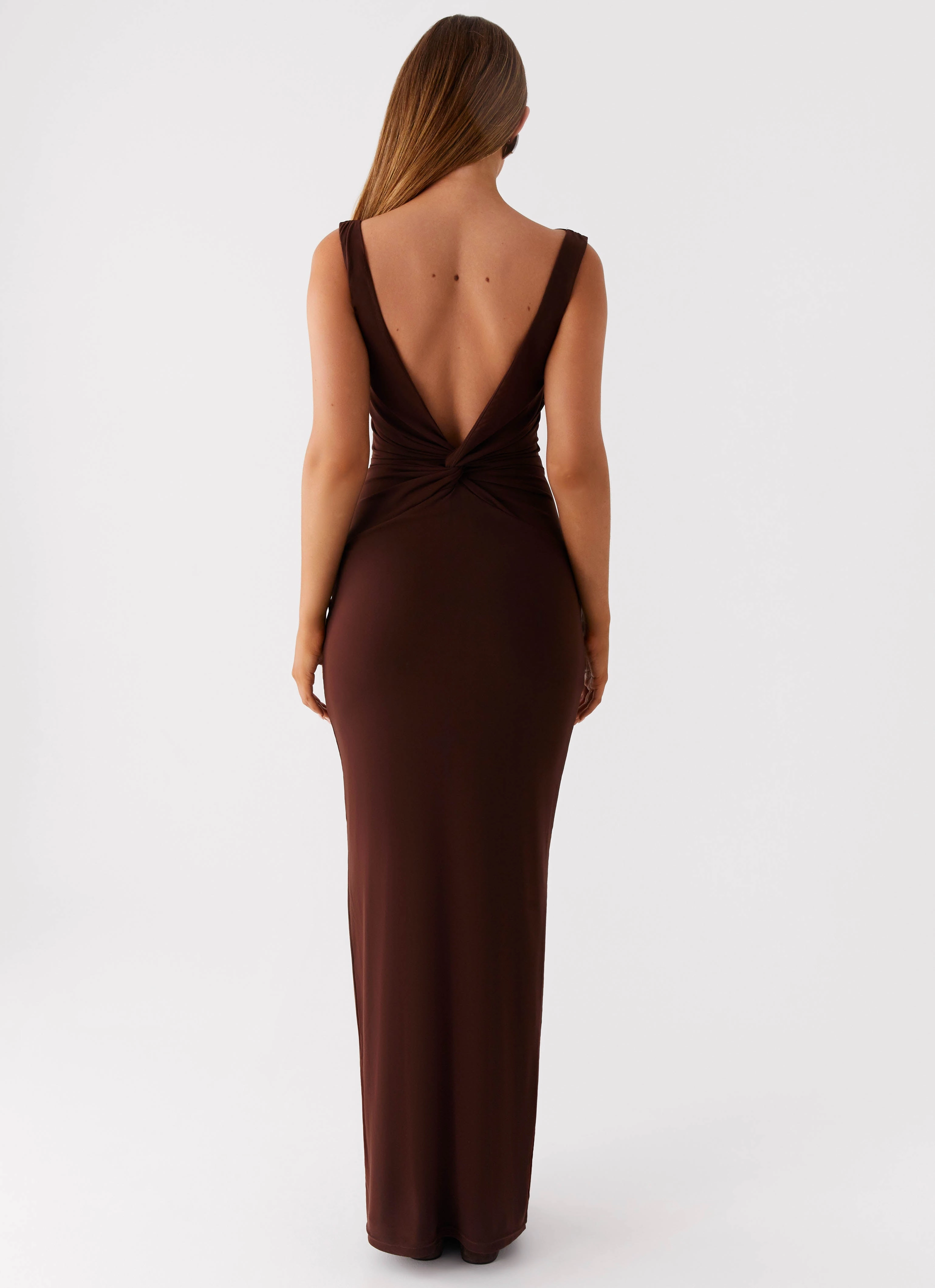 Earthbound Muse Maxi Dress - Chocolate All Season Comfortable Waist Design